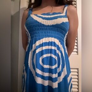 Blue and White cute Dress